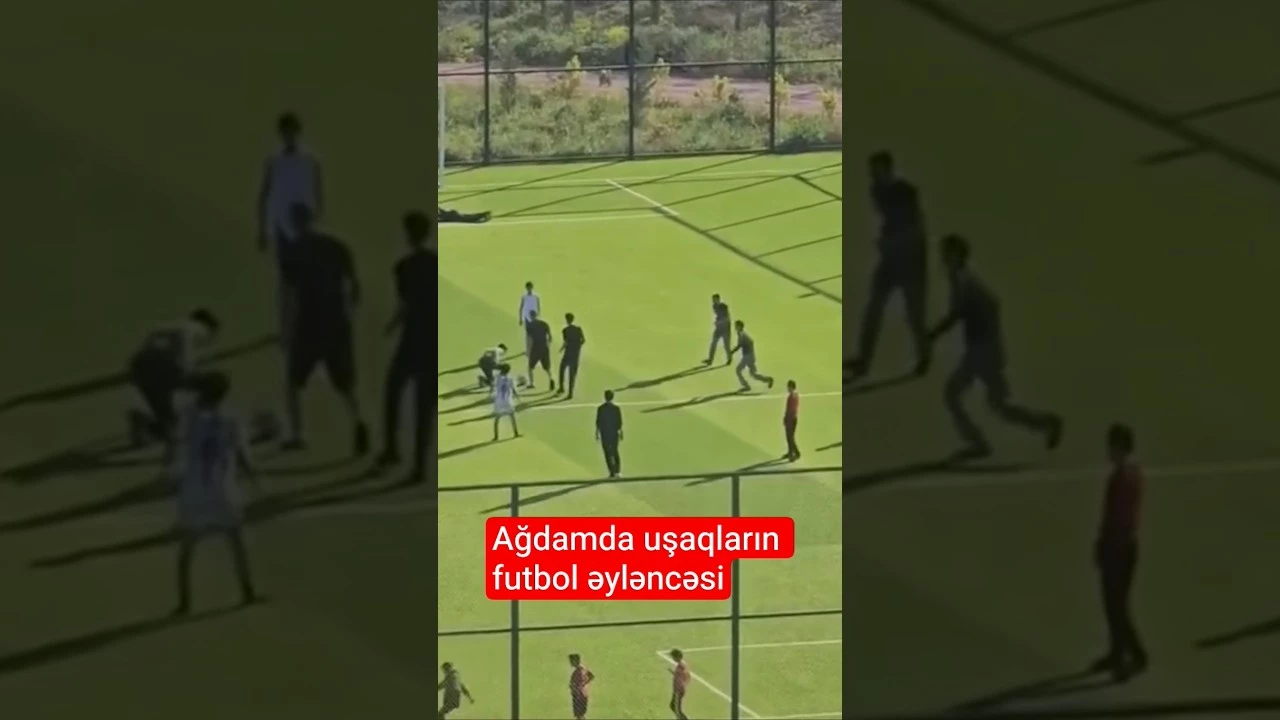Ağdamın Xıdırlı kəndində uşaqlar futbol meydançasında - Baku TV