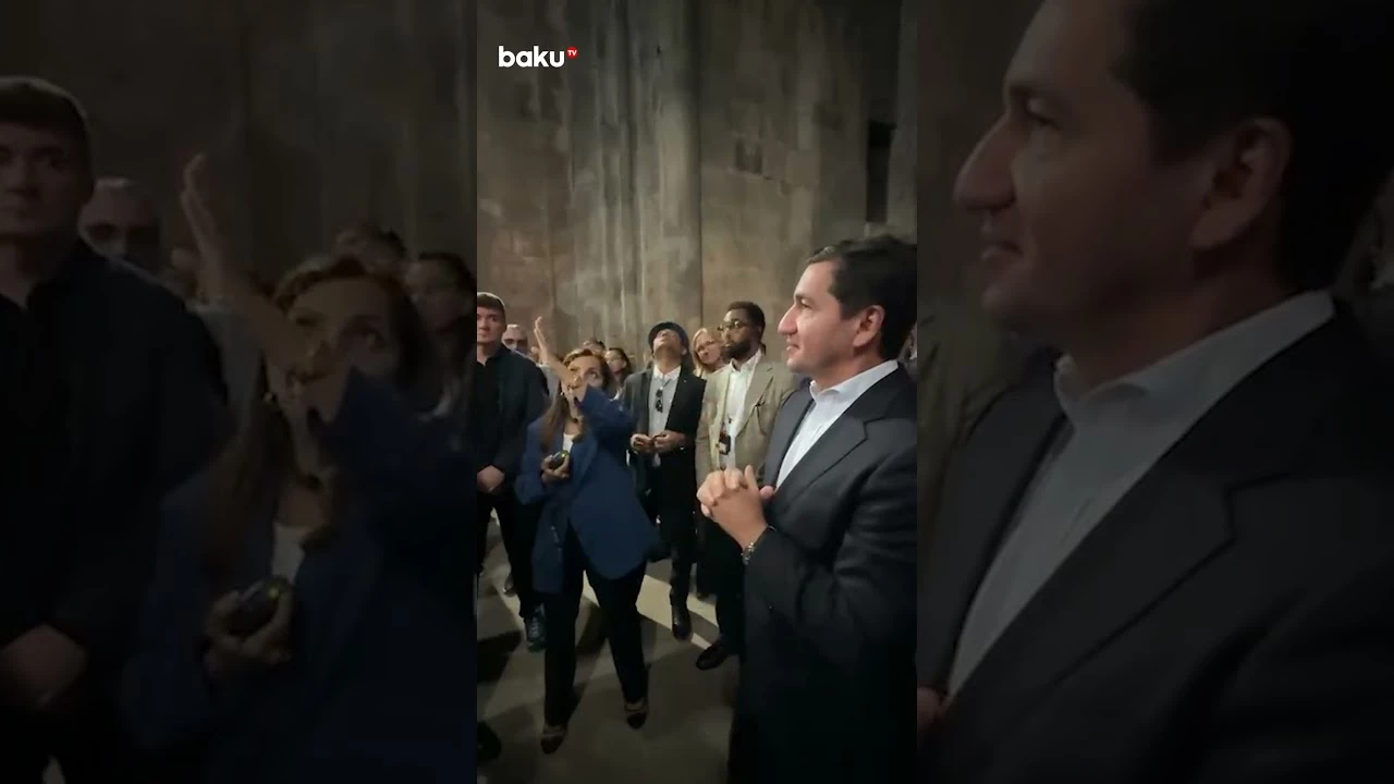 Xarici diplomatlar Xudavəng monastır kompleksini ziyarət ediblər - Baku TV
