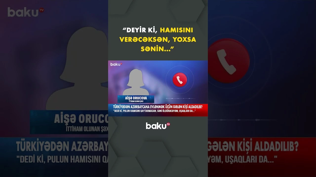 Azərbaycanlı qadınla türkiyəli kişi arasında qalmaqal - Baku TV
