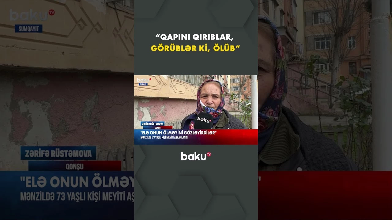 Sumqayıtda qandonduran hadisə - Baku TV