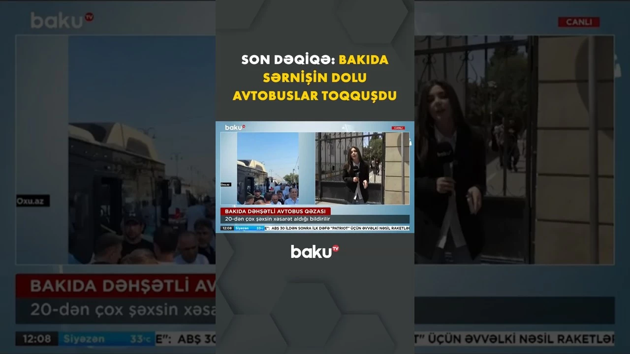 Bakıda baş verən dəhşətli avtobus qəzası barədə detallar - Baku TV
