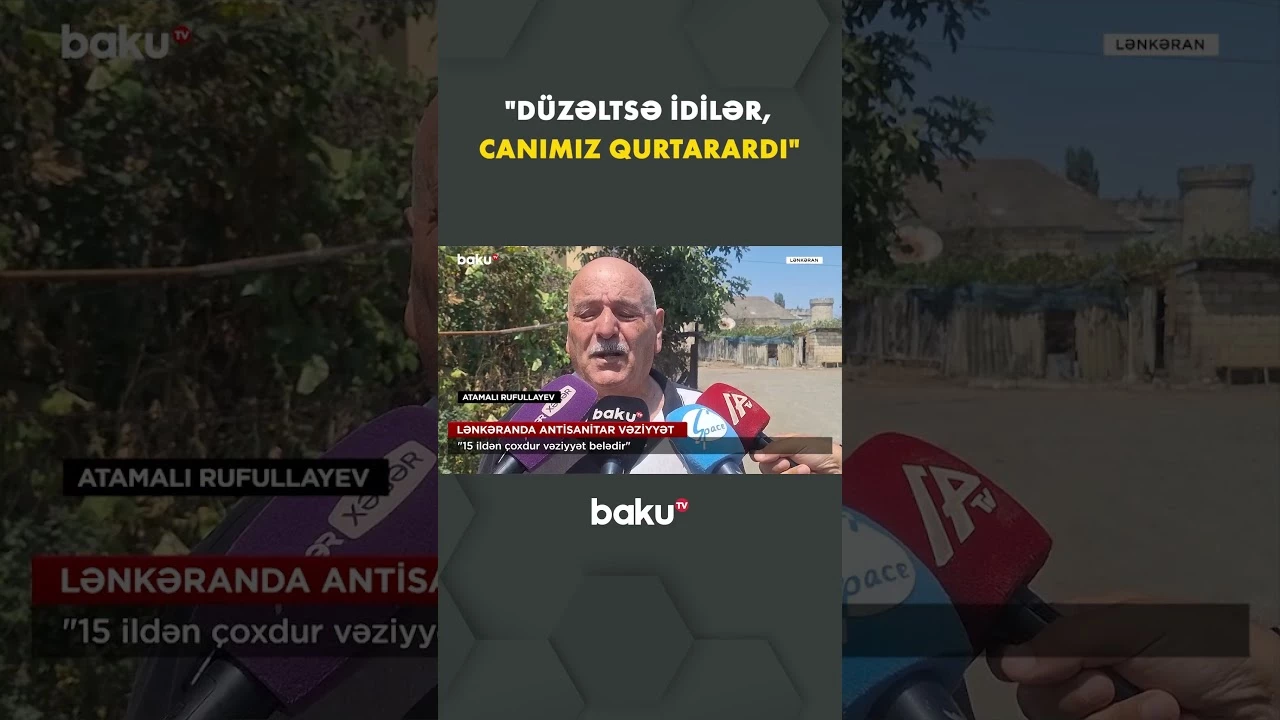 "Çox əziyyət çəkirik" | Lənkəranda antisanitar vəziyyət - Baku TV