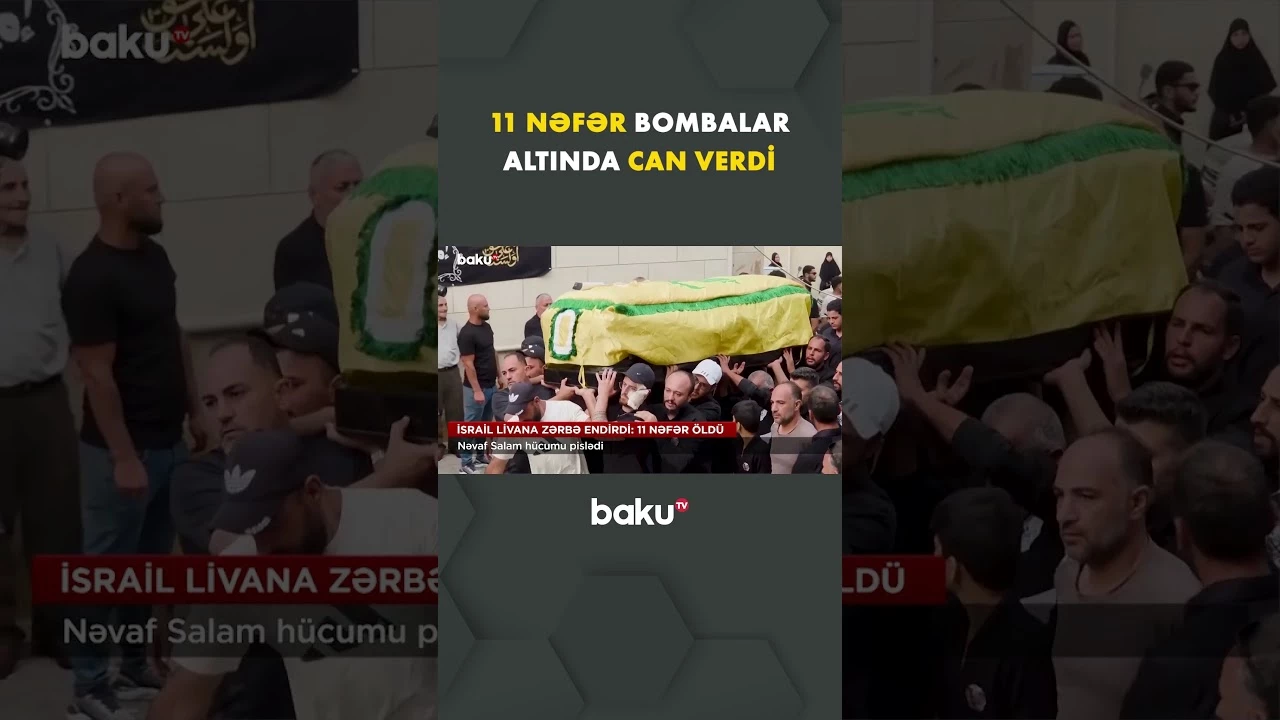 İsrail Ordusu Livanı bombardman etdi | Həlak olanlar var - Baku TV
