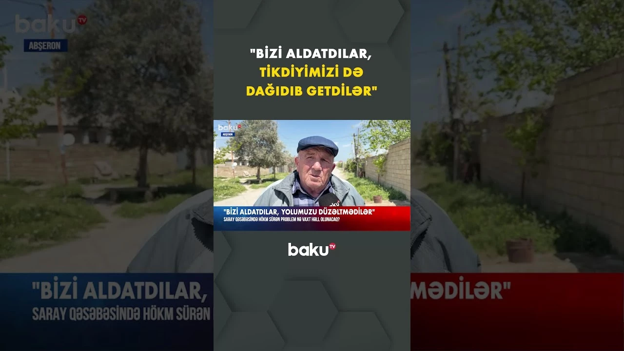 Yol problemi sakinlərin kabusuna çevrilib - Baku TV