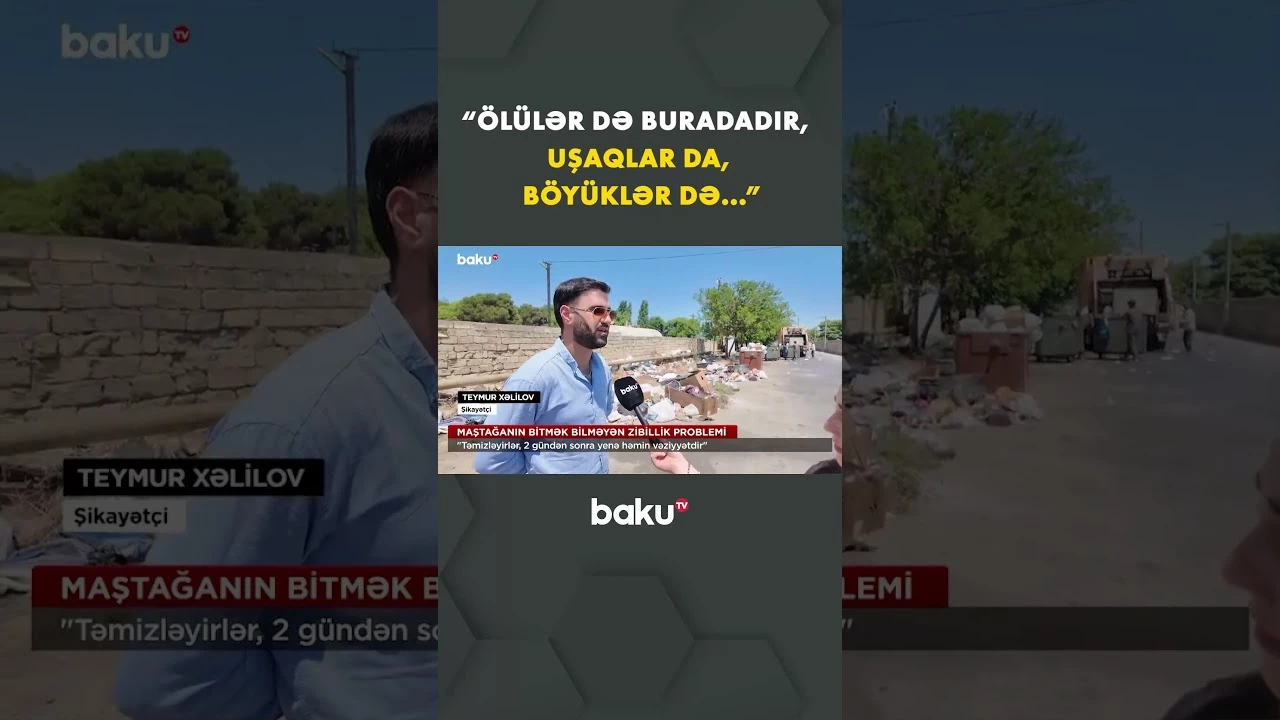 “Gətirib motosikletlə boşaldırlar, xəstəlik yaradır” | Maştağada biabırçı mənzərə - Baku TV