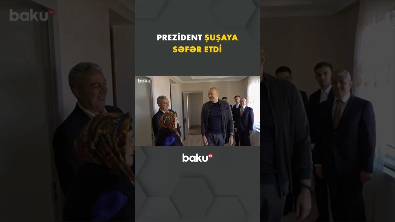 Prezident Böyük Qaladərəsi kəndində görülən işlərlə tanış olub, sakinlərlə görüşüb - Baku TV