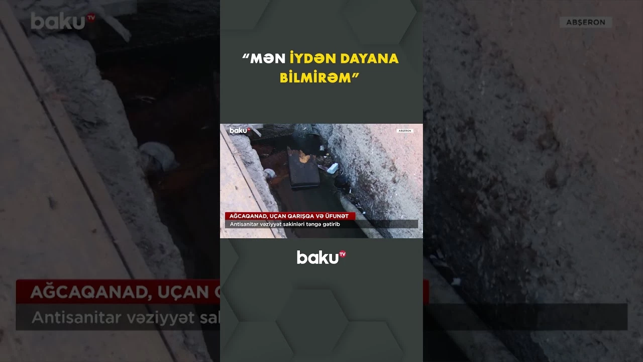 Abşeron sakinləri üfunət içində yaşamaqdan cana doyub - Baku TV