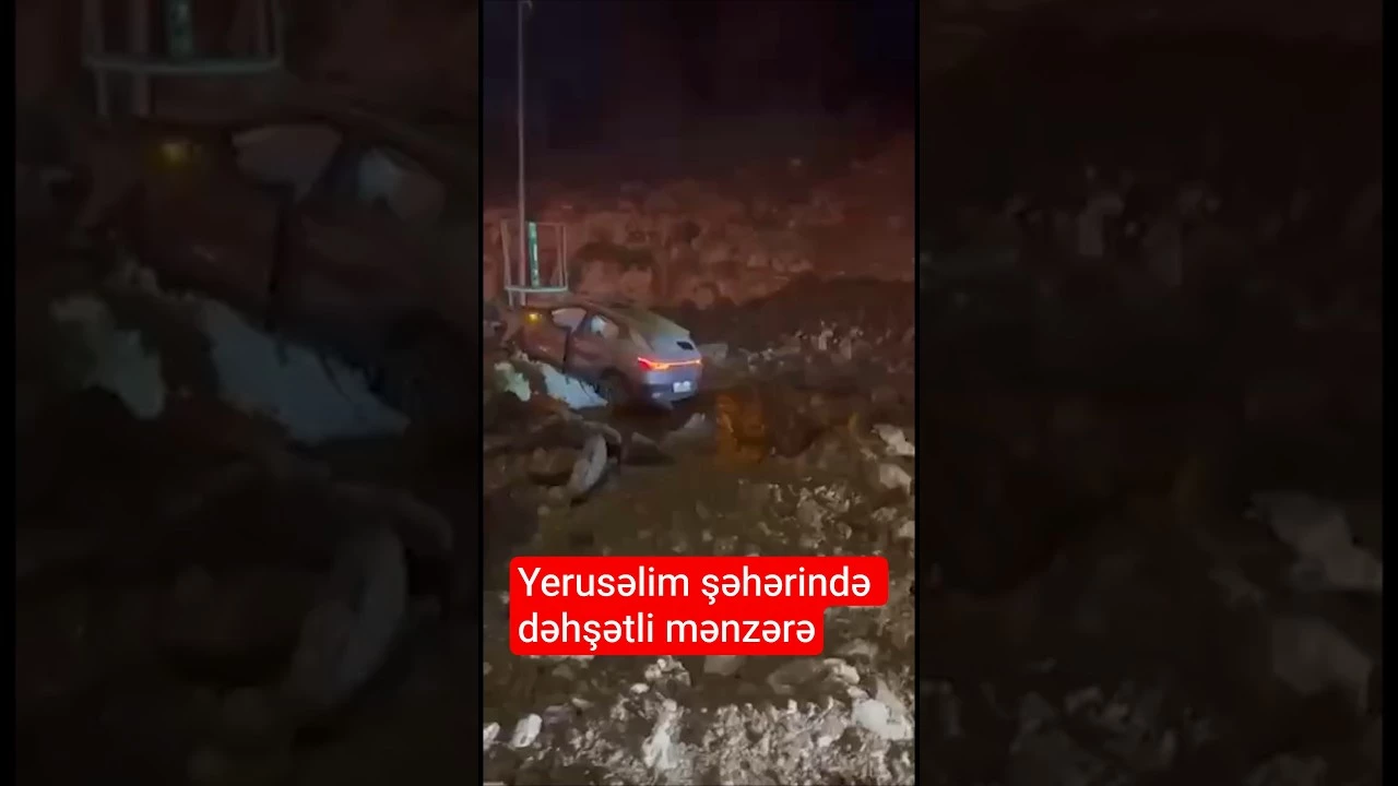 İranın zərbələrindən sonra Yerusəlimdəki son vəziyyət - Baku TV