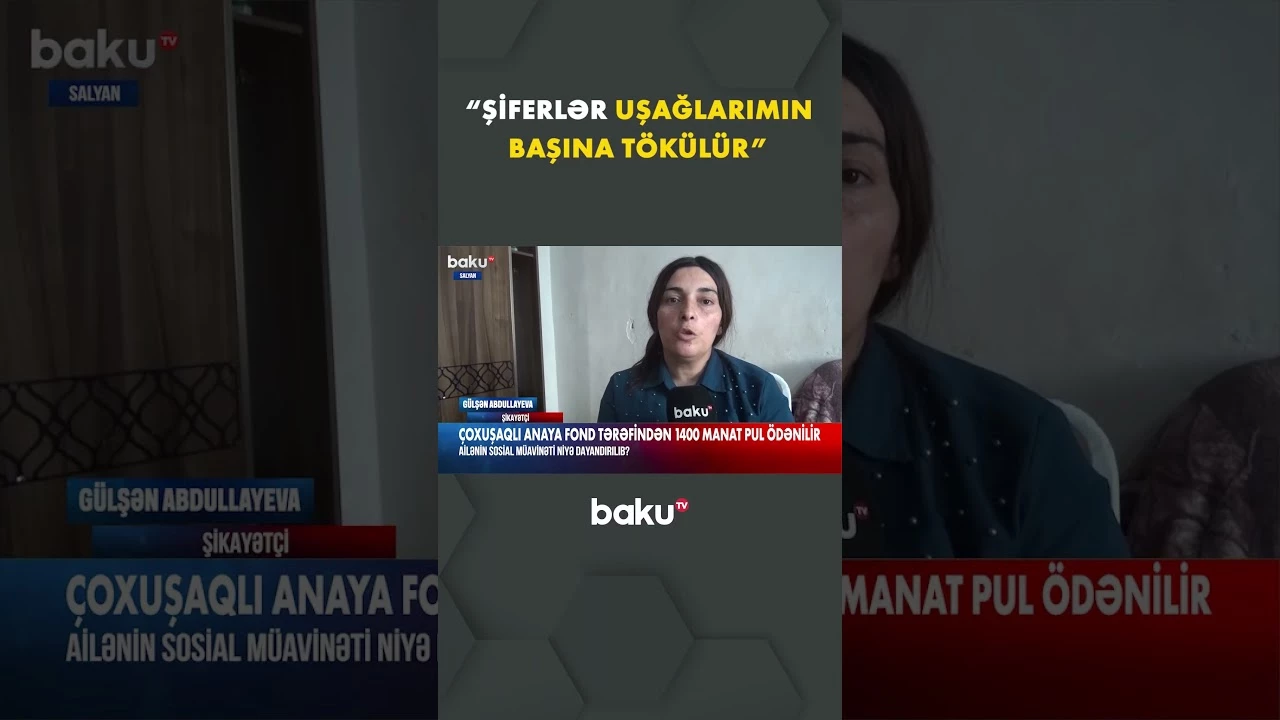 Çarəsiz ana fəryad etdi - Baku TV