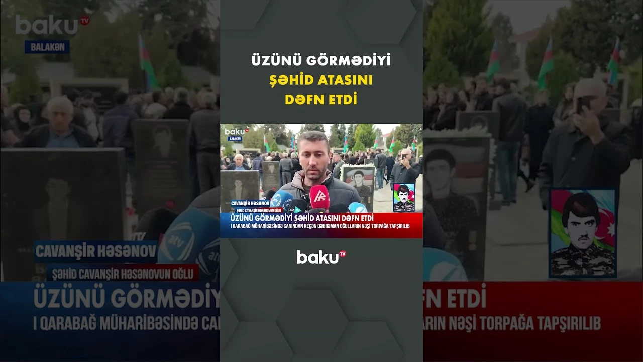 Qəhrəman oğulların nəşi torpağa tapşırıldı - Baku TV