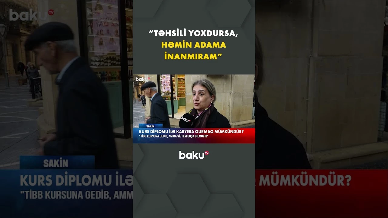 Kurs diplomu ilə “tibb bacısı” olanlar - Baku TV