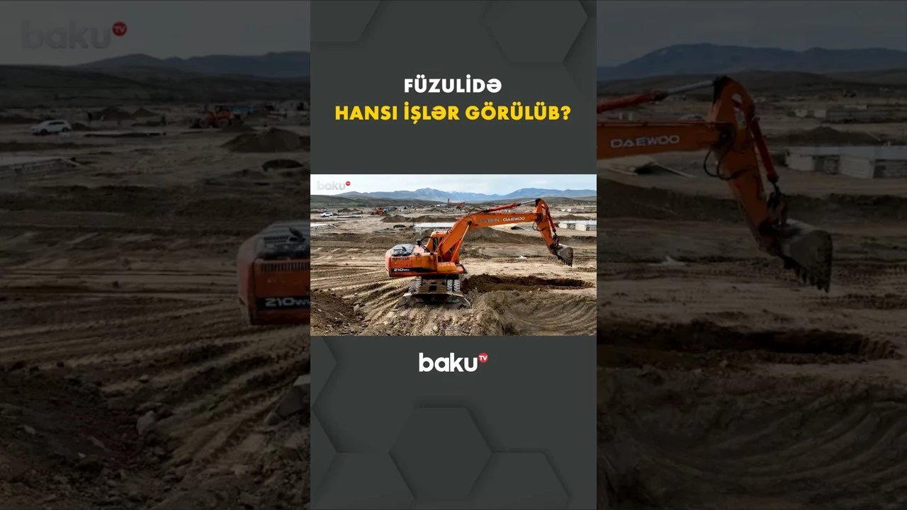 Füzulidə bərpa-quruculuq işləri davam edir - Baku TV
