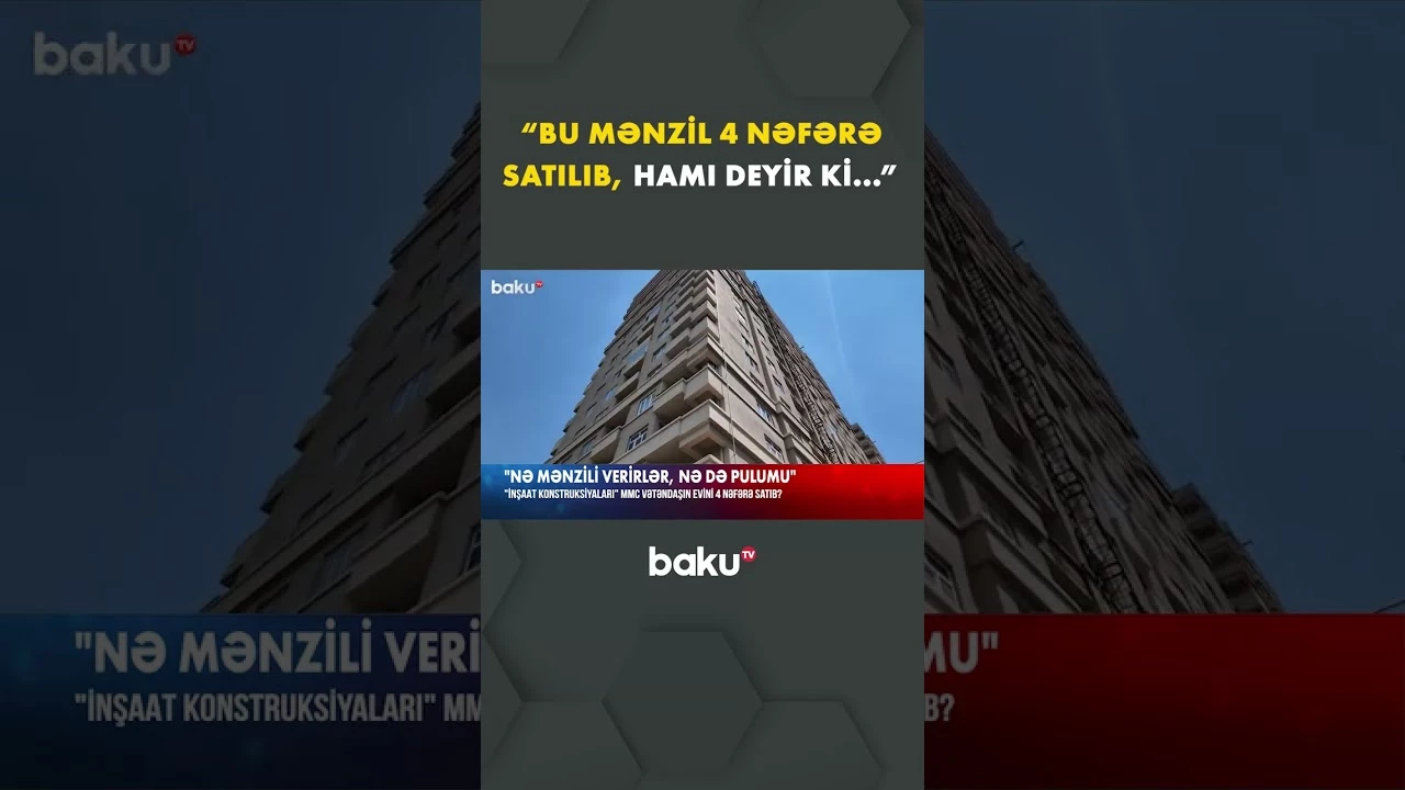 Aldadıldığını deyən vətəndaş üsyan etdi - Baku TV