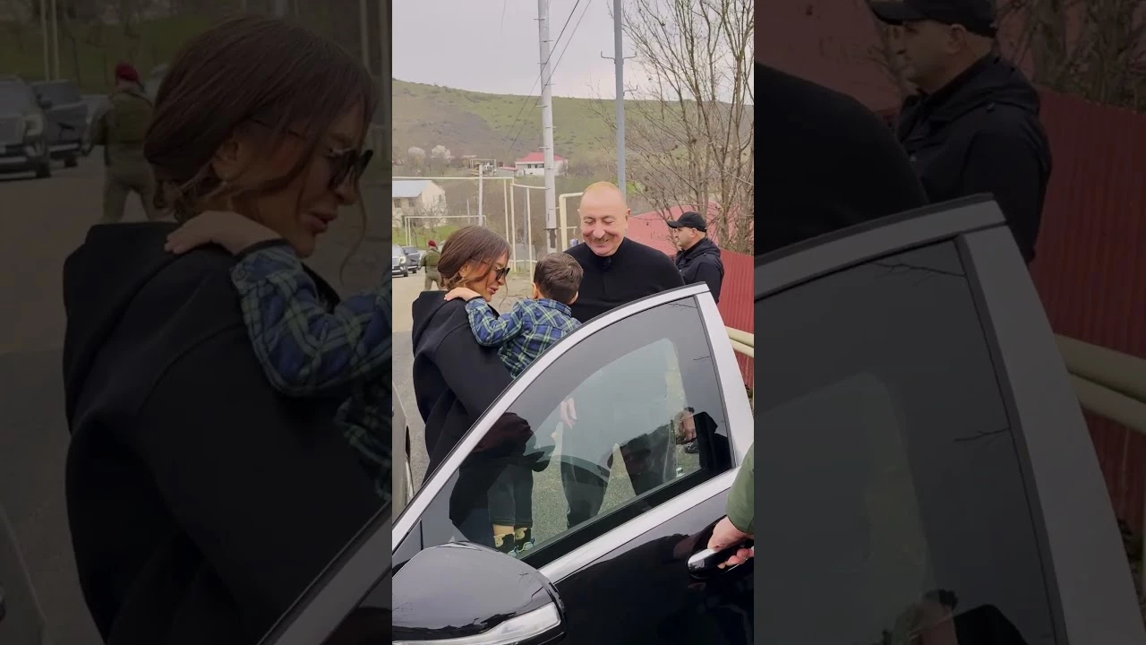 İlham Əliyev və Mehriban Əliyevanın xocavəndli uşaqla səmimi söhbəti - Baku TV