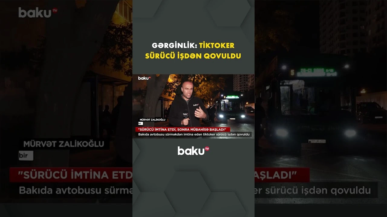 Bir sərnişinə görə hamını yolda qoymaq istədi, işindən oldu - Baku TV