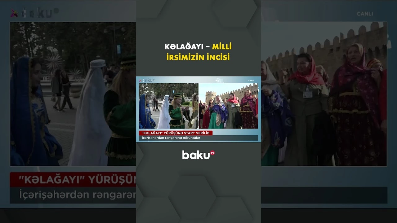 Kəlağayı yürüşündən möhtəşəm görüntülər - Baku TV