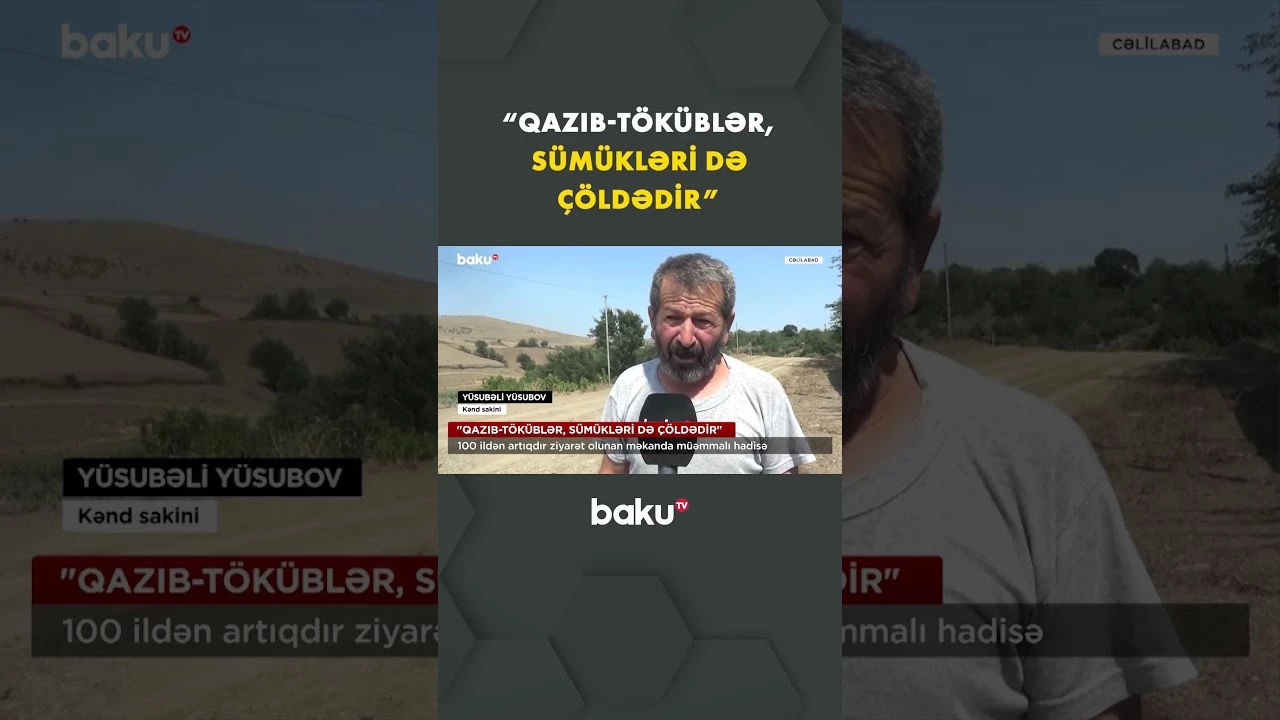 100 ildir inanc yeri olan məkanda müəmmalı hadisə - Baku TV
