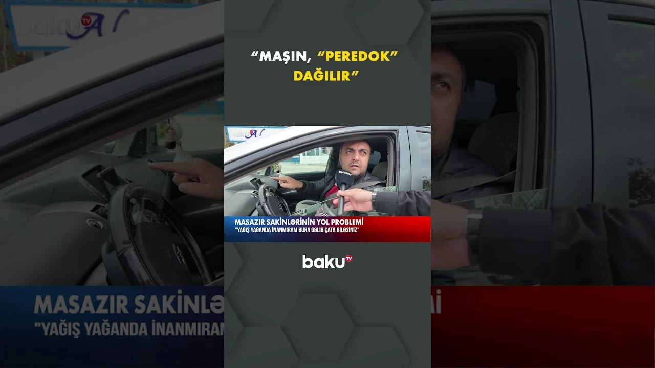 Masazırda bitməyən yol problemi - Baku TV