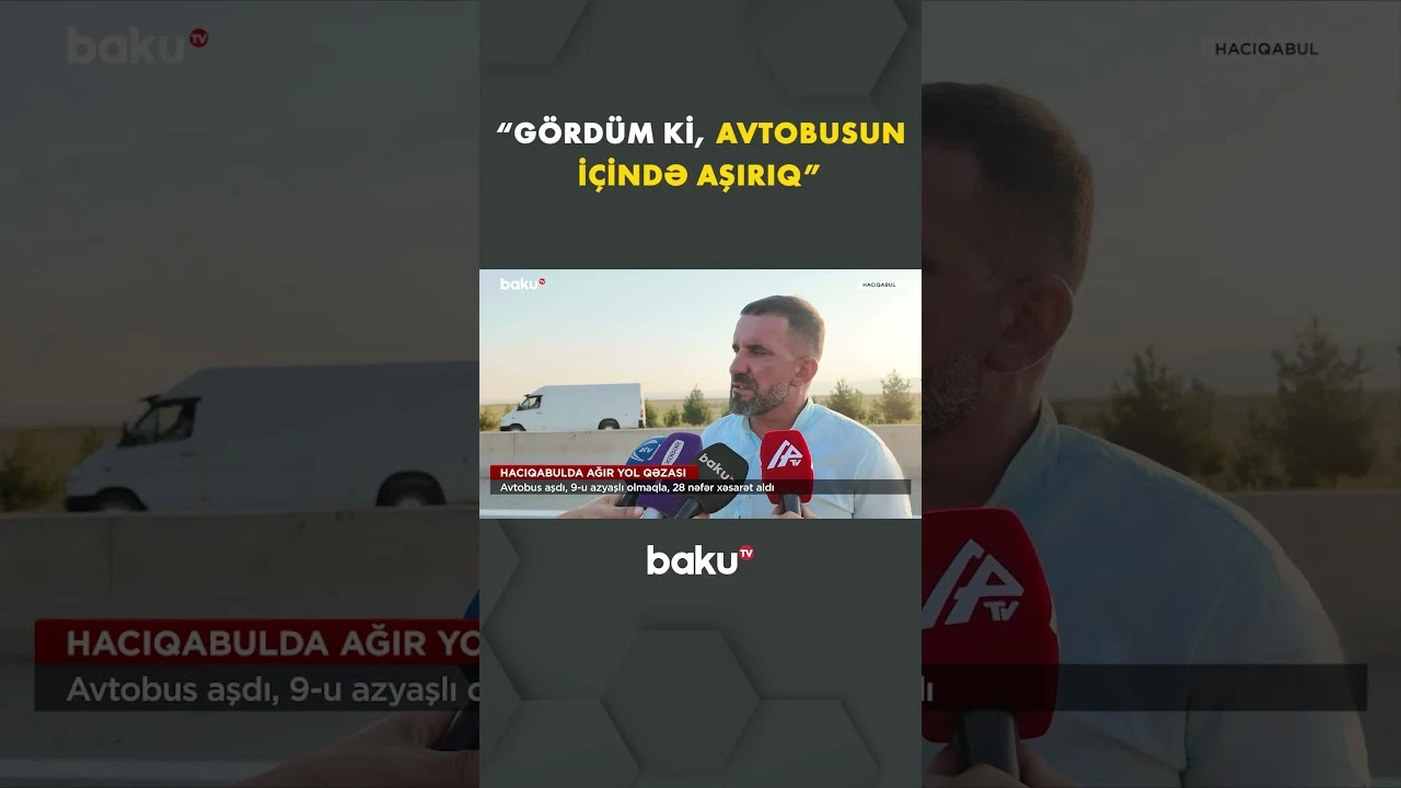 Hacıqabulda ağır yol qəzası baş verib - Baku TV