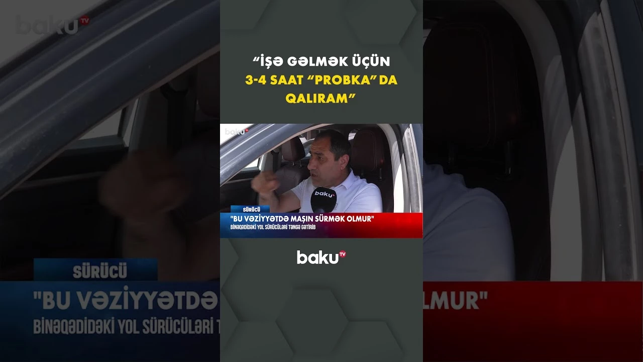 Bu yol sürücülərin başına bəla oldu - Baku TV