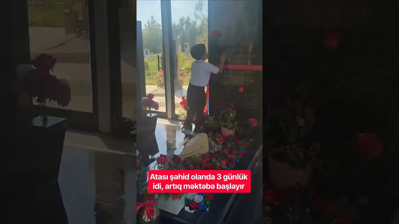 Atası şəhid olanda 3 günlük idi, artıq məktəbə başlayır - Baku TV
