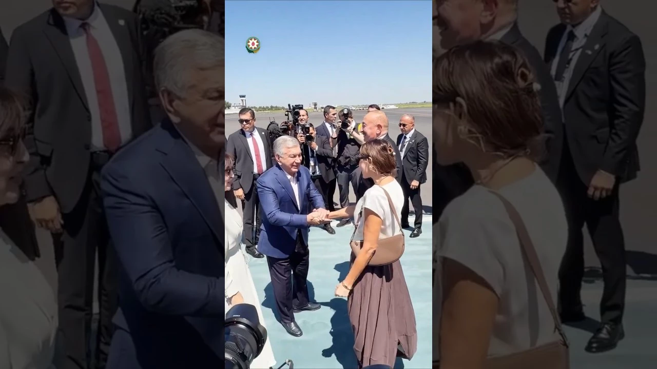 İlham Əliyevin sosial media hesablarında Buxaraya getməsinə dair video paylaşılıb - Baku TV