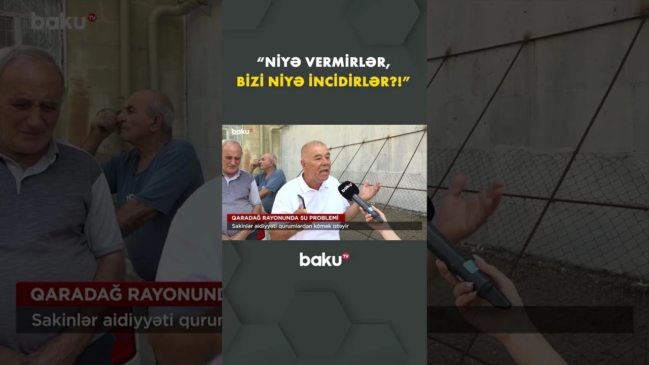Çıxılmaz vəziyyətdə qalan sakin etiraz etdi - Baku TV