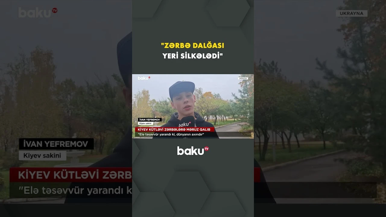 Kiyev şəhəri intensiv zərbələrlə hədəfə alınıb - Baku TV