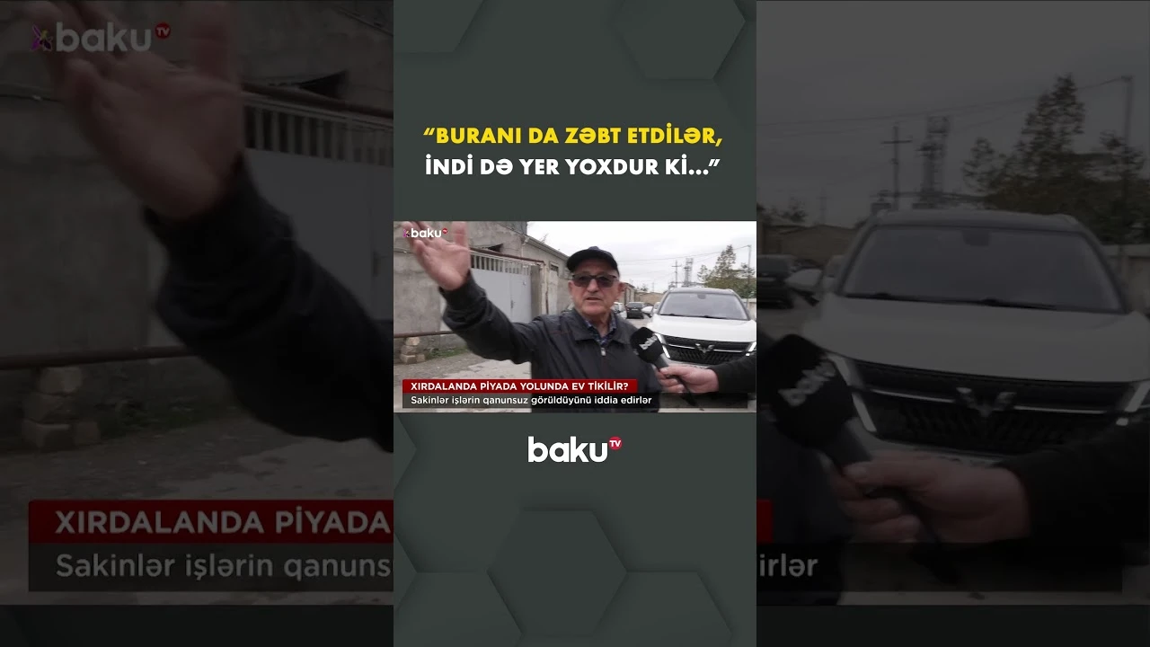 Xırdalanda piyada yolunda ev tikilir? - Baku TV