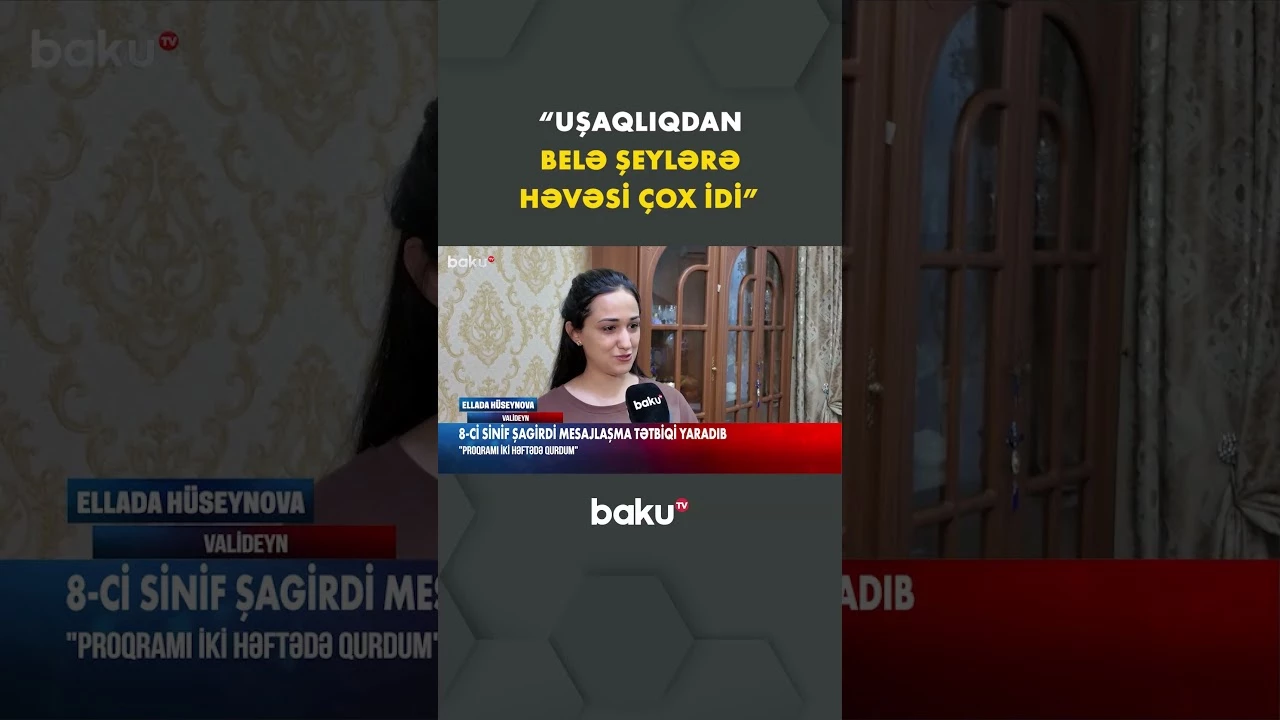 Azyaşlı ixtiraçının anası Baku TV-yə danışdı