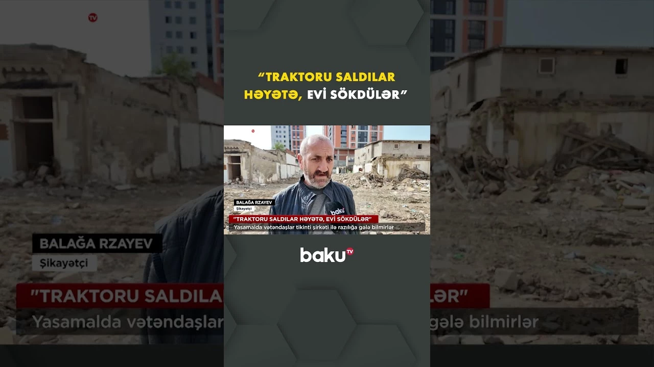 Yasamal sakinləri çətin vəziyyətdə - Baku TV