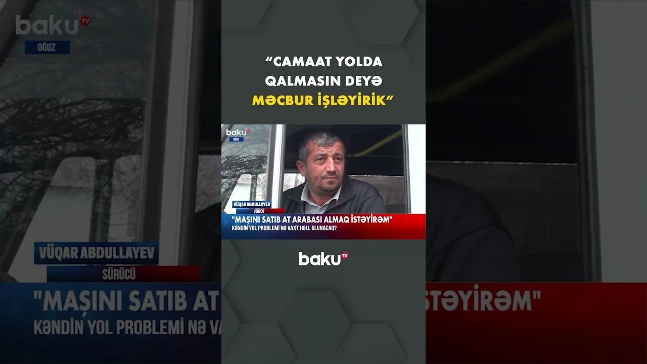 "Bu yolla hər gün zülmdəyik" | Sürücüləri bezdirən problem - Baku TV