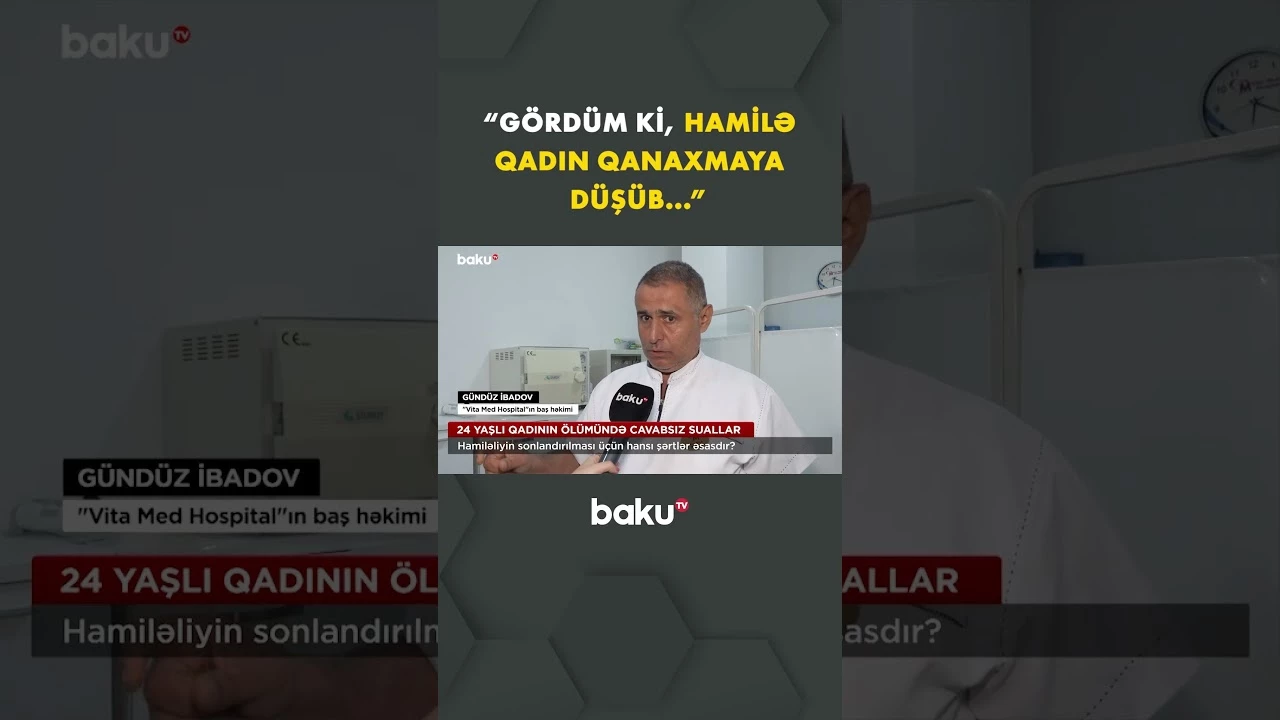 5 aylıq hamilə qadın görün nədən öldü - Baku TV