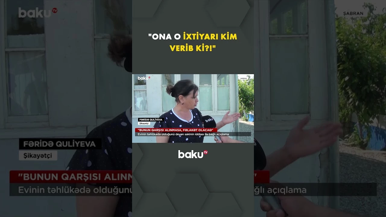 Evin risk altında qalması ilə bağlı iddialara aydınlıq gətirildi - Baku TV