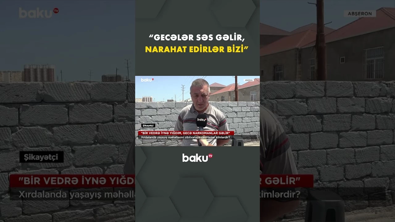 Xırdalanda sakinlər çıxılmaz duruma düşdü - Baku TV