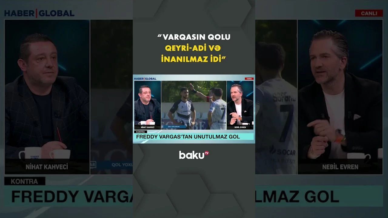 Azərbaycan liqasındakı bu qol "Haber Global"ın efirində gündəmə çevrildi - Baku TV