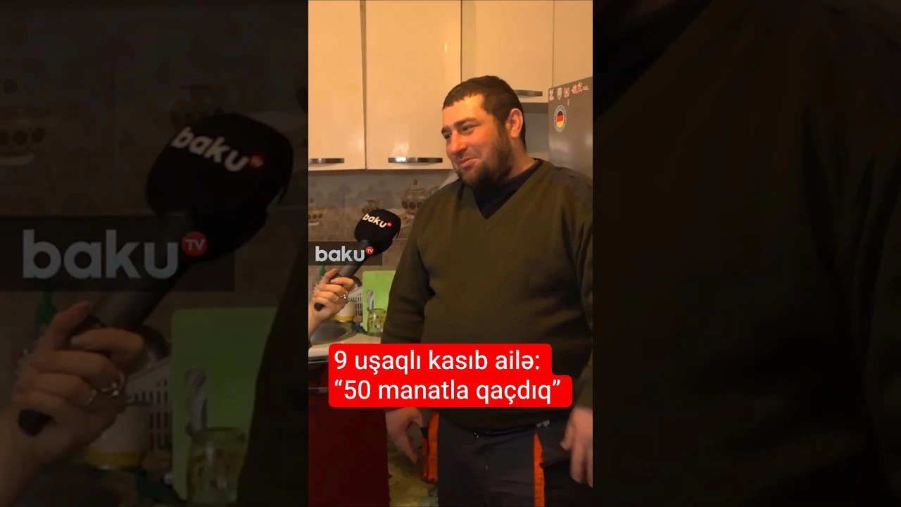 9 uşaqlı kasıb ailə: “50 manatla qaçdıq” - Baku TV