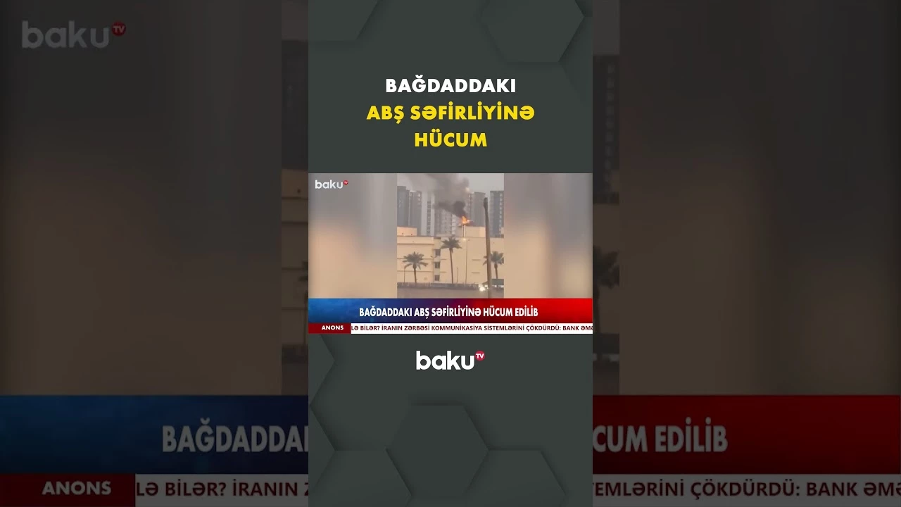 Bağdaddakı ABŞ səfirliyinə gözlənilməz PUA zərbəsi - Baku TV