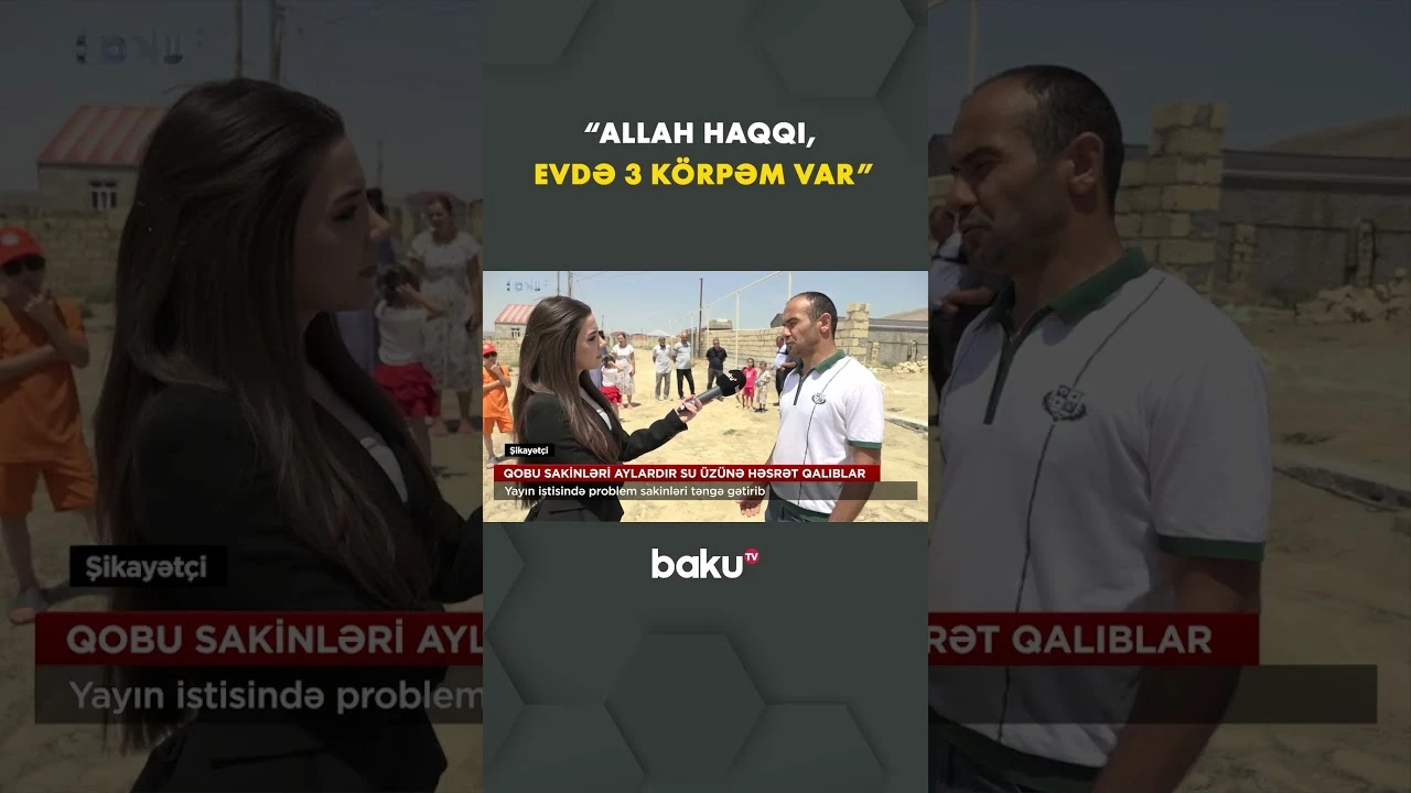 Sakinləri boğaza yığan problem - Baku TV