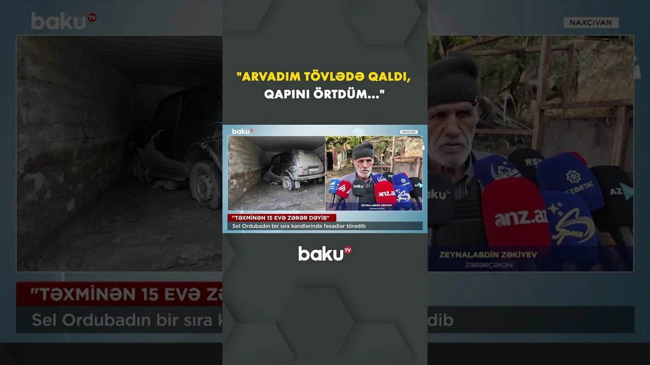 Ordubadın kəndlərində sel fəsadları - Baku TV