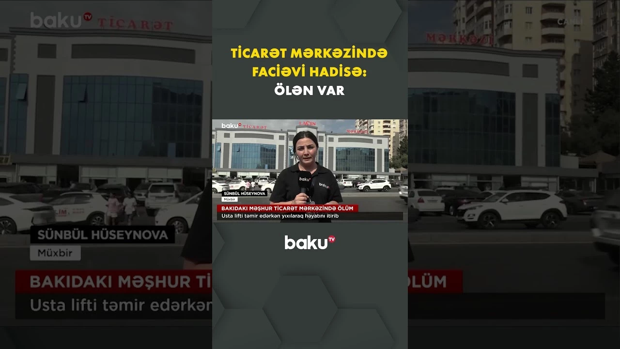 Bakıdakı məşhur ticarət mərkəzində tükürpərdən anlar yaşandı - Baku TV