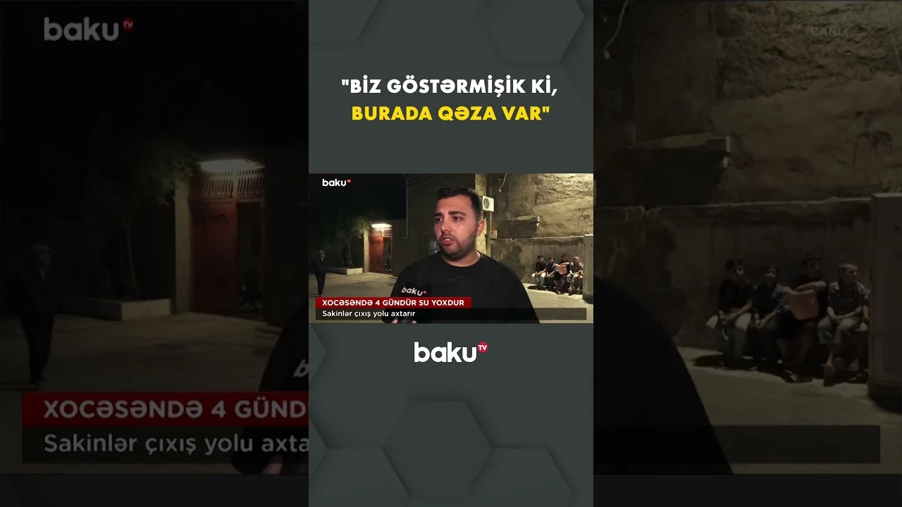 Boru sızmasını sakinlər aşkar etdi - Baku TV