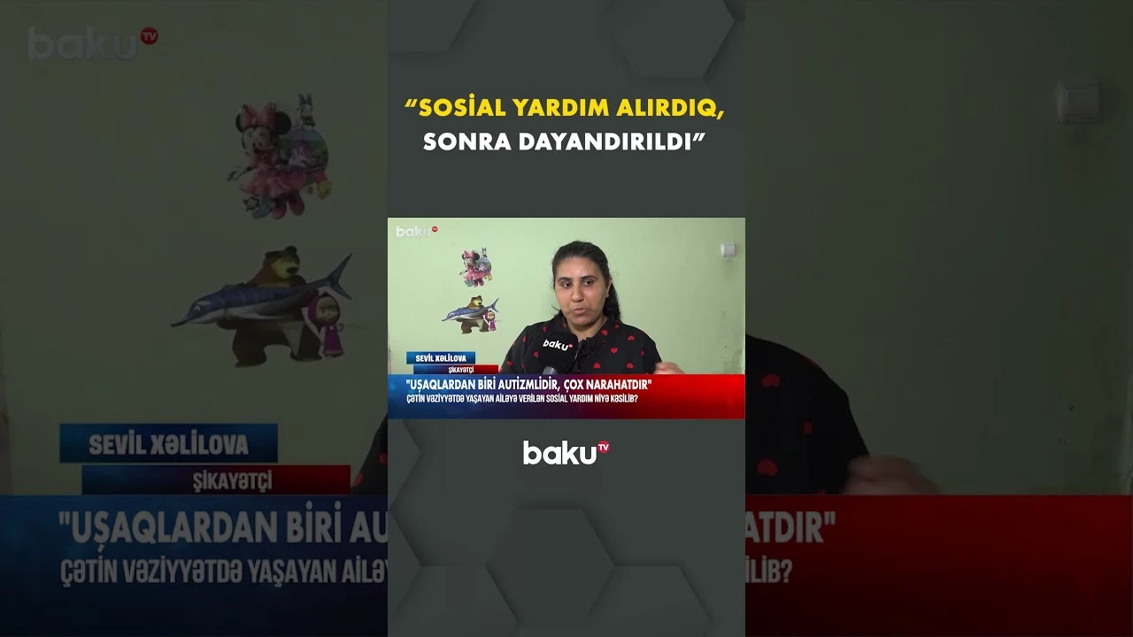 Çətin vəziyyətdəki ailənin fəryadı - Baku TV