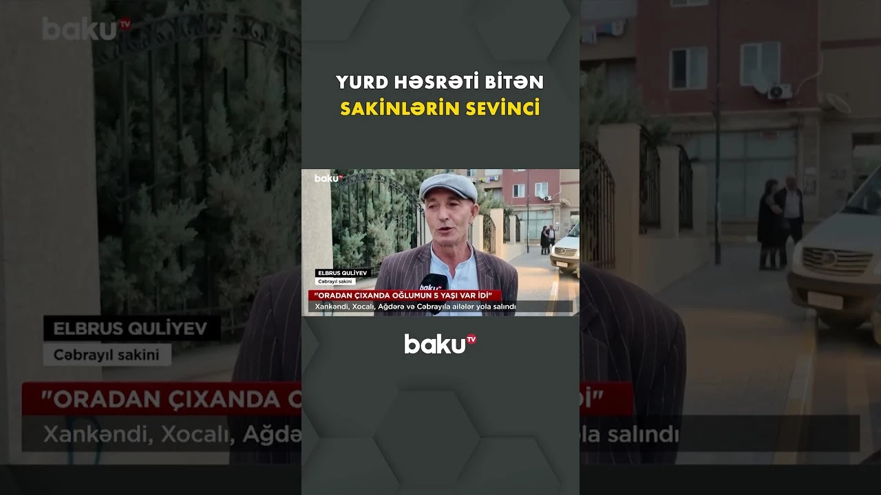 Xankəndi, Xocalı, Ağdərə və Cəbrayıla ailələr yola salındı - Baku TV