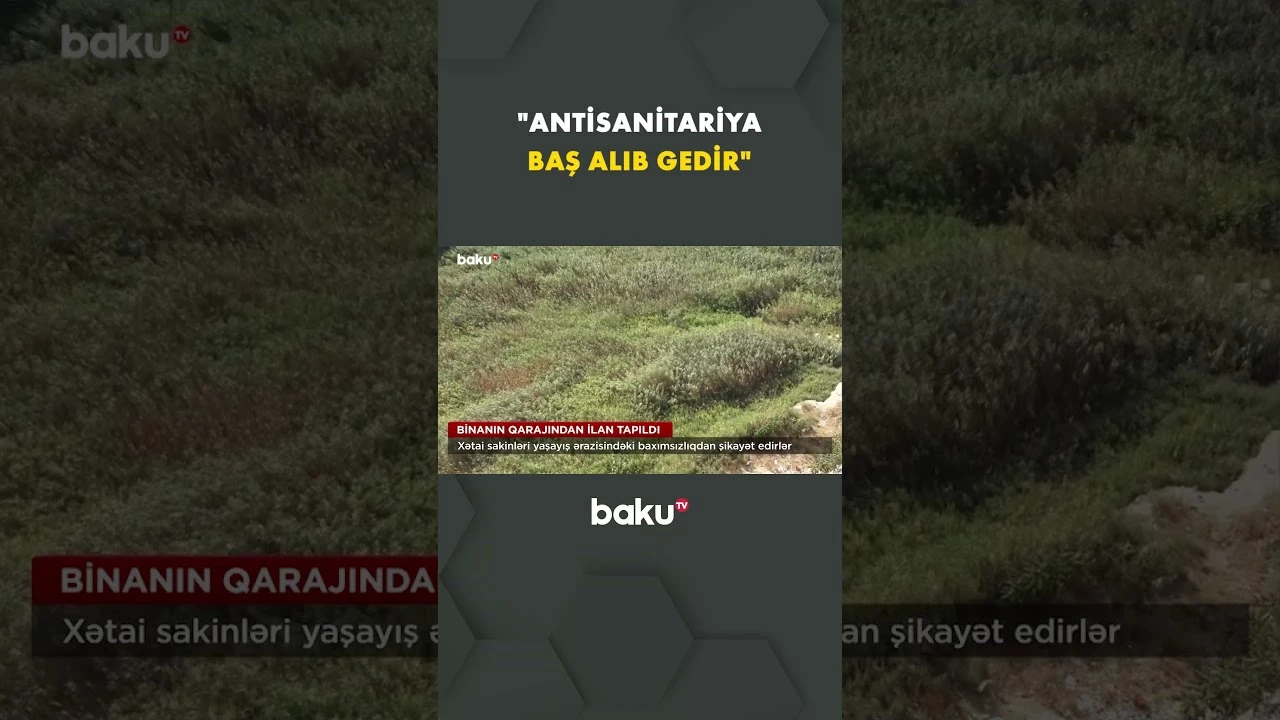 Xətaidə dözülməz yaşayış şəraiti - Baku TV