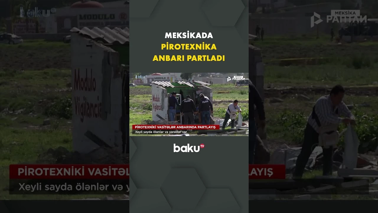 Pirotexniki vasitələr anbarındakı partlayış çoxsaylı itkilərə səbəb oldu - Baku TV