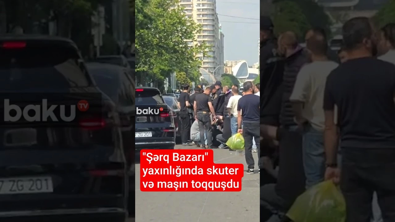 “Şərq Bazarı” yaxınlığında yol qəzası baş verdi - Baku TV
