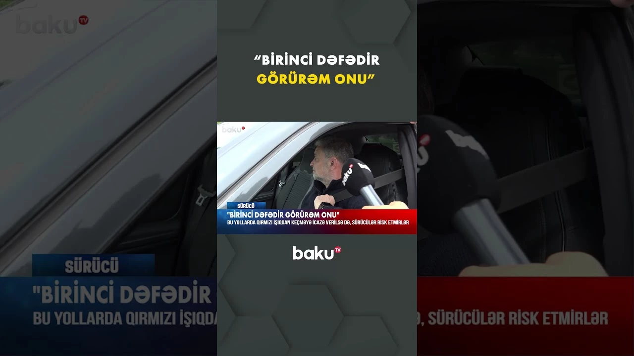 Sürücüləri çaşbaş qoyan nişan - Baku TV