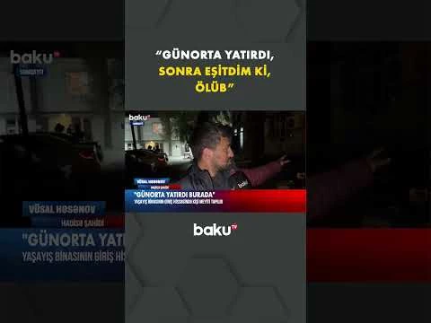 Sumqayıtda dəhşətə gətirən hadisə - Baku TV