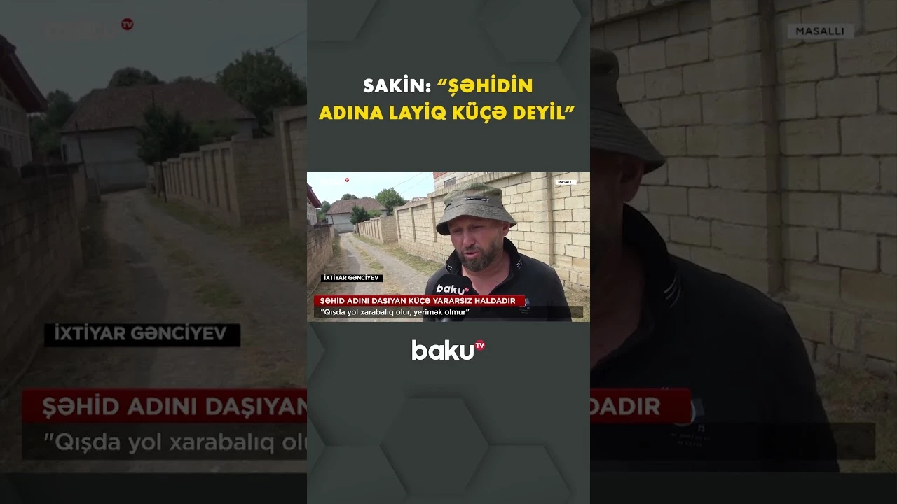 Bu küçədə yaşamaq mümkün deyil - Baku TV